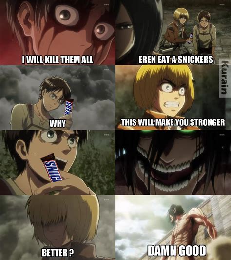 attack on titan funny titans|attack on titan memes clean.